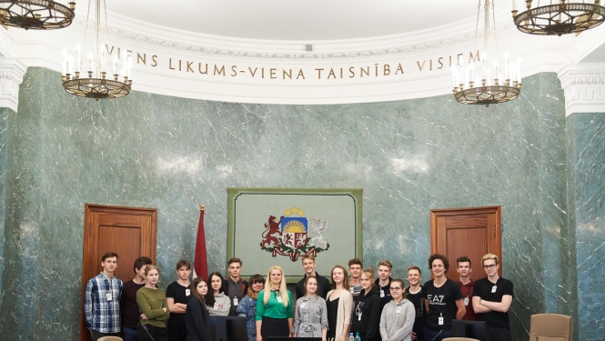 Ministru kabinetu Atvērto durvju dienās apmeklēja 160 skolēnu