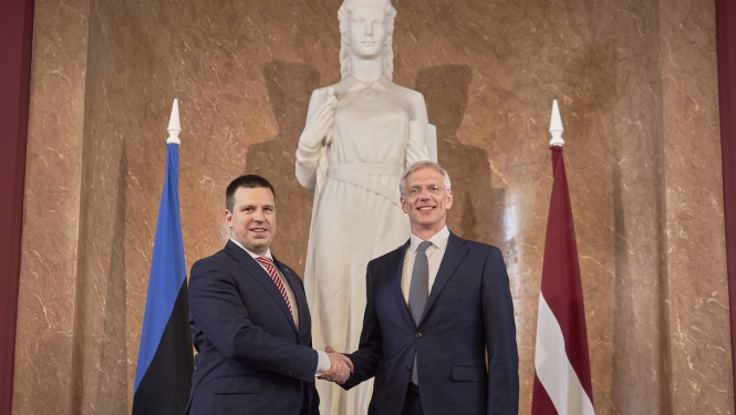 Kariņš: Latvijai un Igaunijai ir būtiski īstenot kopīgus reģionālos projektus enerģētikas un transporta jomā