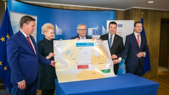 Ministru prezidents ar Ž.K.Junkeru un Baltijas valstu un valdību vadītājiem apspriež elektrotīklu sinhronizāciju ar Eiropu