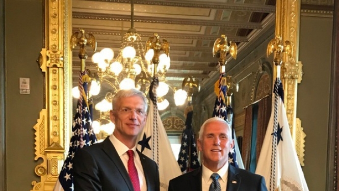 Kariņš: ASV ir Latvijas stratēģiskais partneris un ciešs sabiedrotais