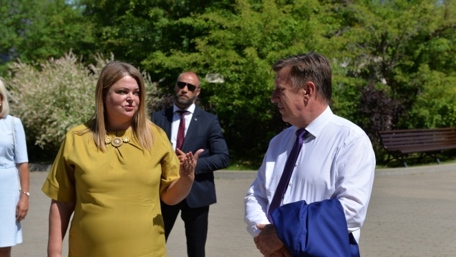 Ministru prezidents ar Lielvārdes domes vadību un uzņēmējiem apspriež novadu attīstības iespējas