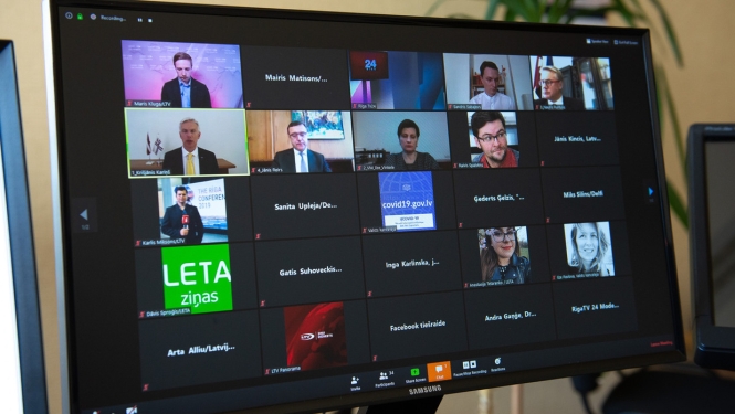 Preses konference par Covid-19 krīzē cietušo uzņēmēju un nodarbināto atbalsta mehānismiem