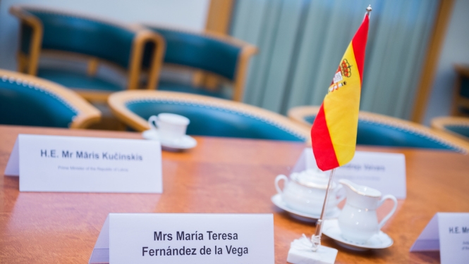 M. Kučinskis tiekas ar Spānijas Valsts padomes prezidenti