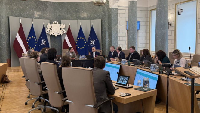 Tikšanās Ministru kabineta Zaļajā zālē