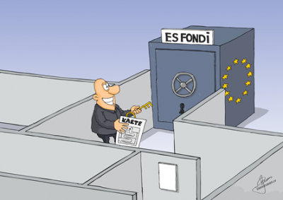 karikatūra ES fondi