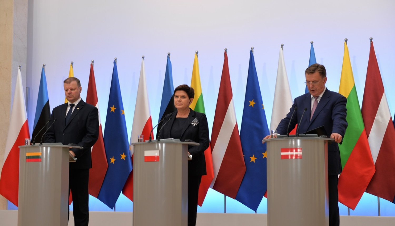 Ministru prezidents M. Kučinskis ar Lietuvas un Polijas premjeriem apspriež reģionam svarīgus jautājumus