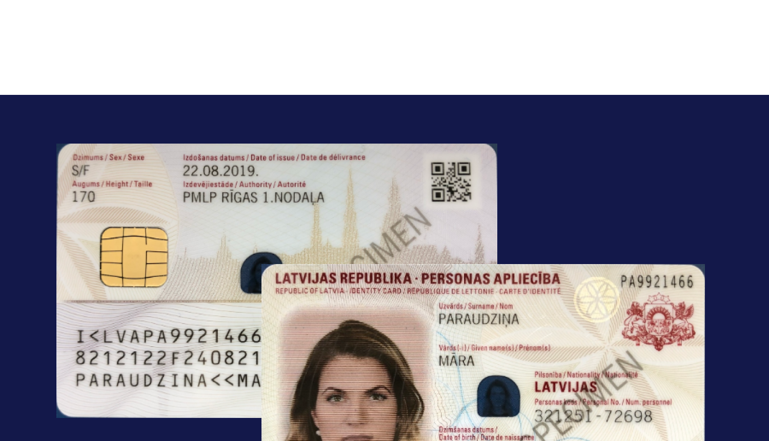 Apstiprina jaunā parauga personas apliecības