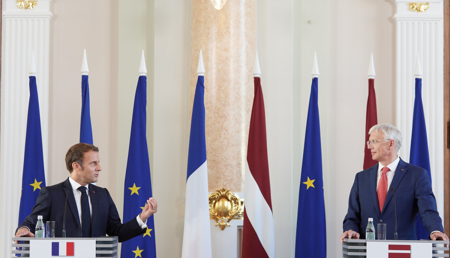 Francijas prezidenta, Latvijas Ministru prezidenta un Lietuvas prezidenta kopīgais paziņojums par demokrātijas aizsardzību