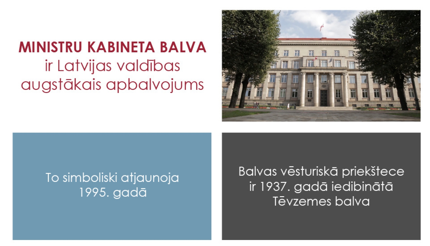Ministru kabineta balvai virza 16 pretendentus